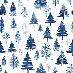 Obraz premium elegant Christmas seamless pattern, featuring a minimalist design with a focus on the essential elements of the holiday season.