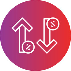 Increase and Decrease icon style