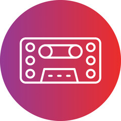 Obraz premium Cassettte icon style