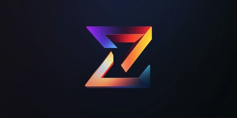 A cool logo with a 3D look, featuring a single capital letter.