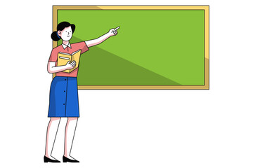 Female Teacher Illustration