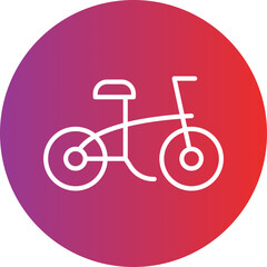 Foldable Bicycle icon style