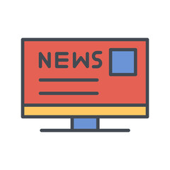 Social Media News Vector Icon