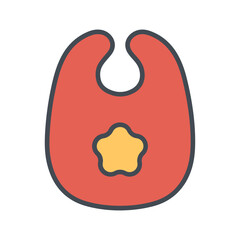 Cute Bibs Vector Icon