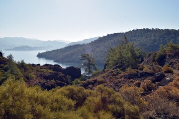 Landscape in the vicinity of Berdyubet. Marmaris. Türkiye.