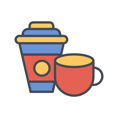 Coffee or Tea Vector Icon