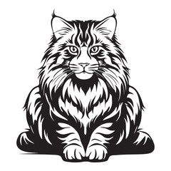 Obraz premium Siberian Cat The Bold and Resilient Explorer of Frosty Realms