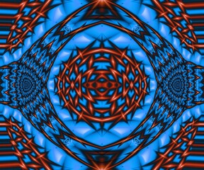 Computer generated abstract colorful fractal artwork