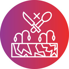 Food Scarcity icon style