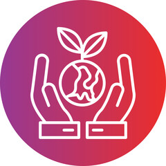 Obraz premium Sustainable Development icon style