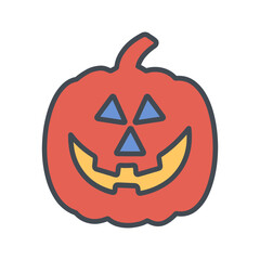 Jack-O-Lantern Vector Icon