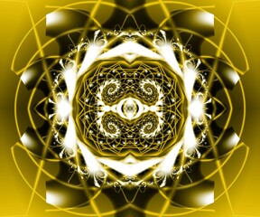 Computer generated abstract colorful fractal artwork