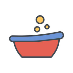 Bubble Bath Vector Icon
