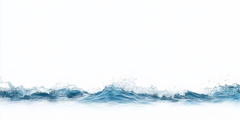 A stylish blue wave design on a plain white background. Perfect for banners, posters, or wallpaper.
