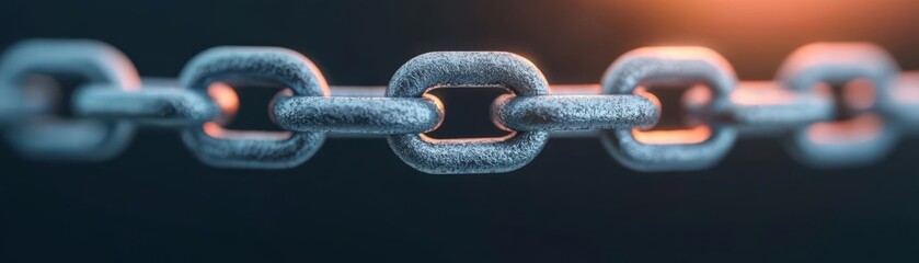 A broken chain with light shining through, symbolizing breaking free from depression with mental health support