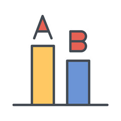 AB Testing Vector Icon