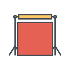 Photography Backdrops Vector Icon