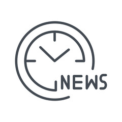 News Hour Vector Icon