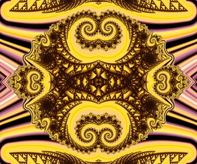 Computer generated abstract colorful fractal artwork