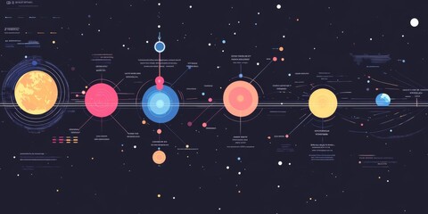 A visual timeline of business milestones, perfect for presenting your company's journey on a modern, abstract background.