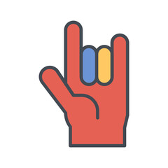 Love You Gesture Vector Icon