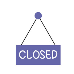 Closed Sign Hanging