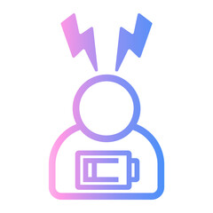 Fototapeta premium tired Line Gradient Icon