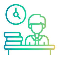 burden Line Gradient Icon