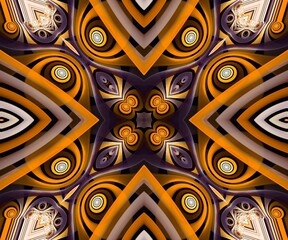 Computer generated abstract colorful fractal artwork