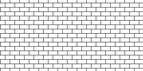 White brick blank home wall construction texture copy for space stucco panorama white tiles and black joint texture. pavement road white brick wall used for background.	
