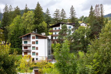 Summer scenery of Cortina d'Ampezzo, Italy