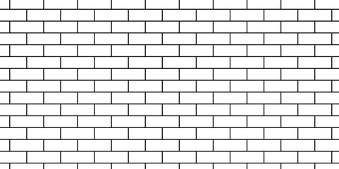 White brick blank home wall construction texture copy for space stucco panorama white tiles and black joints. pavement road white brick wall used for background.	
