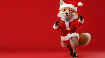 Dancing Santa Fox Costume