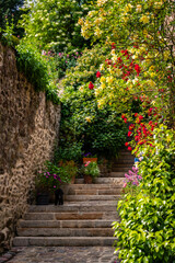 Charming Streets of Dinan, Brittany, Northwest France
