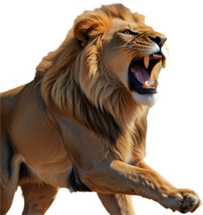 Obraz premium Striking lion clipart representing strength, courage, and the beauty of wildlife. 