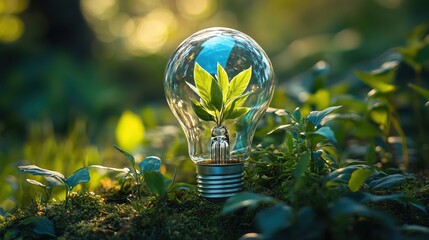 Light bulb with a shield, protecting and nurturing growth technology