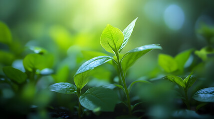 Obraz premium Organic Gardening: Cultivating a Sustainable Eden of Diverse Flora and Eco-Friendly Practices