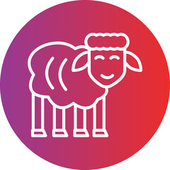 Sheep Vector Icon Style