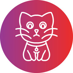 Cat Vector Icon Style