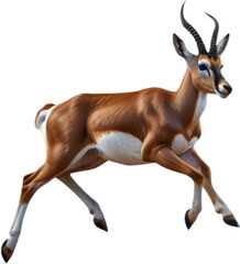 Fototapeta premium Striking springbok clipart showcasing agility, grace, and the spirit of wildlife. 