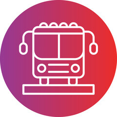 Bublic Transportation Vector Icon Style