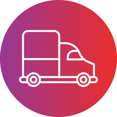 Delivery Truck Vector Icon Style
