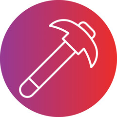 Pickaxe Vector Icon Style