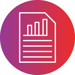 Report File Vector Icon Style