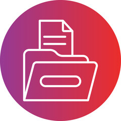 Open Archive Vector Icon Style