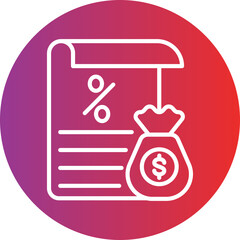 Debt Financing Vector Icon Style