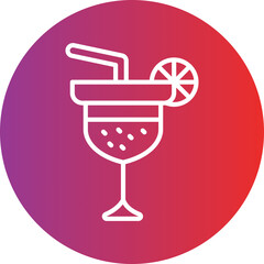 Lemon Juice Vector Icon Style