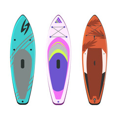 A set of saps isolated on a white background.Vector collection for sports,travel designs.