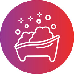 Baby bathtub Vector Icon Style