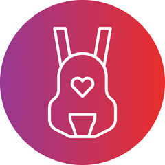 Baby carrier Vector Icon Style